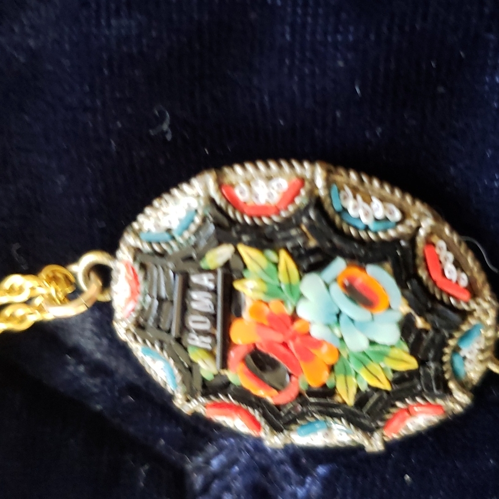 Italian micro mosaic necklace - Picture 2 of 6